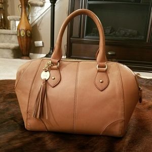 Leather hand bag